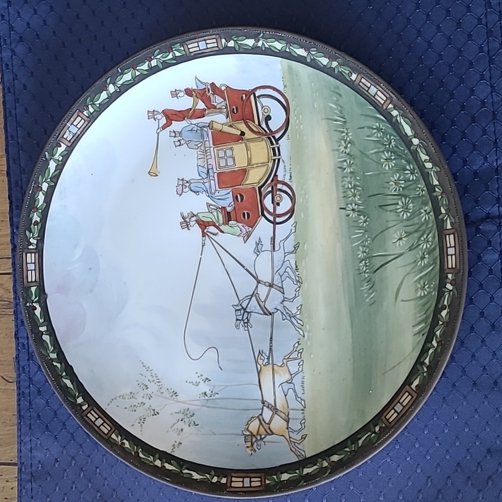 Nippon Hand-Painted Plate (1891-1921), approx. 11-1/4 in. Across.